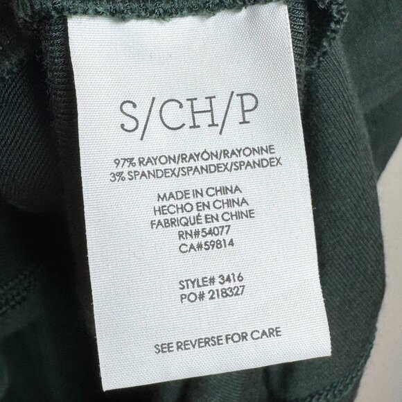 Womens Cabi S Oversized Green V-Neck Long Sleeve Tunic Top Women's Relaxed Fit - Picture 3 of 6